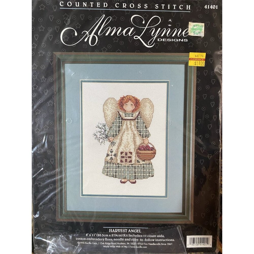 New Counted Cross Stitch Kit "Harvest Angel" Alma Lynne Designs 41401